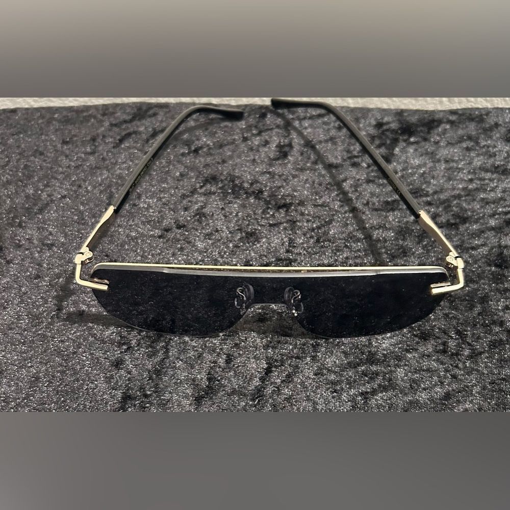 Giselle 28252 Aviator Flat Top Sunglasses - Gold Frame Smoke Lens Unisex